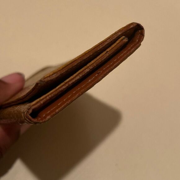 MCM Key Holder All Over Logo Print Golden Brown Leather 4 Ring Key Case - Picture 5 of 12